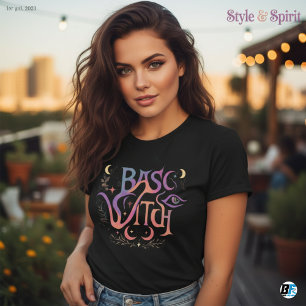 Sorcière de base moderne femmes Halloween T-shirt