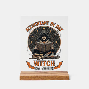 Sorcière de jour de comptable nuit de Halloween li