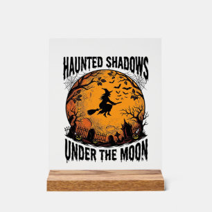 Sorcière de Lune d'Halloween Chemise de Nuit Vinta