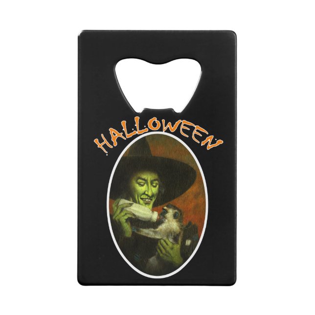 Sorcière D'Halloween Et Singe Volant (Devant)