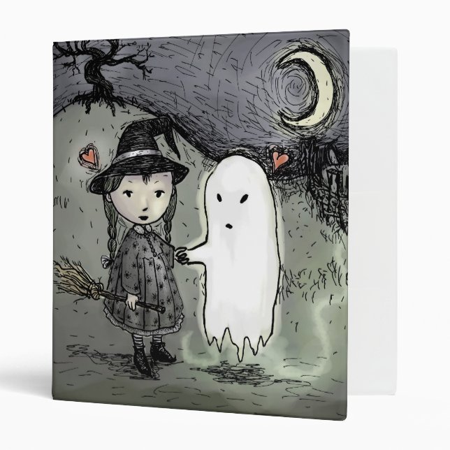 Sorcière et fantôme dans le classeur d'amour (Devant/intérieur)