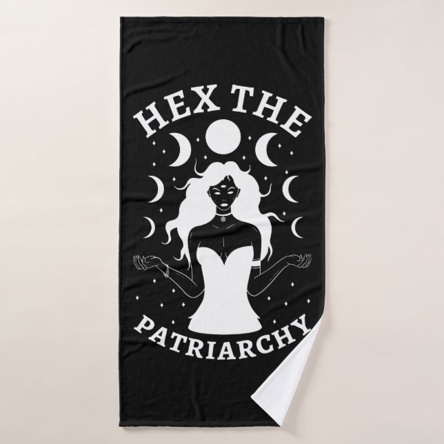 Sorcière féministe - Hex le patriarcat II (Serviette de bain)