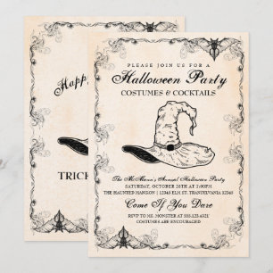 Sorcière Halloween Fête Invitation