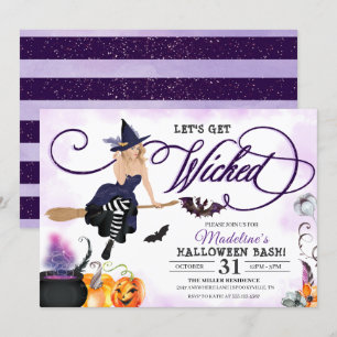 Sorcière Halloween Fête Invitation