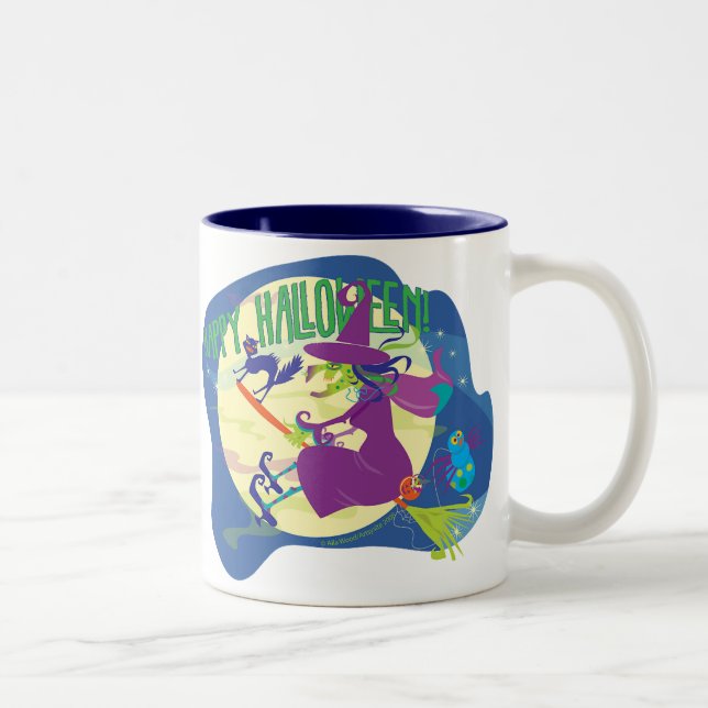 Sorcière heureuse de Halloween de TASSE avec le (Droit)