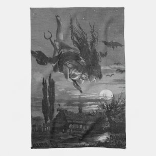 Sorcière russe : serviette de cuisine russe pittor