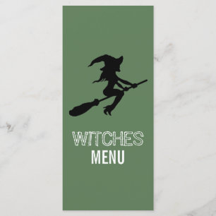 Sorcière Sur Le Menu Broomstick Party