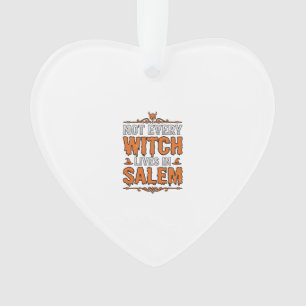 Sorcière Vintage Salem Halloween Typographie Desig