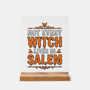 Sorcière Vintage Salem Halloween Typographie Desig