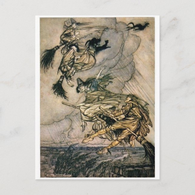 Sorcières Cartes postales vintages (Devant)