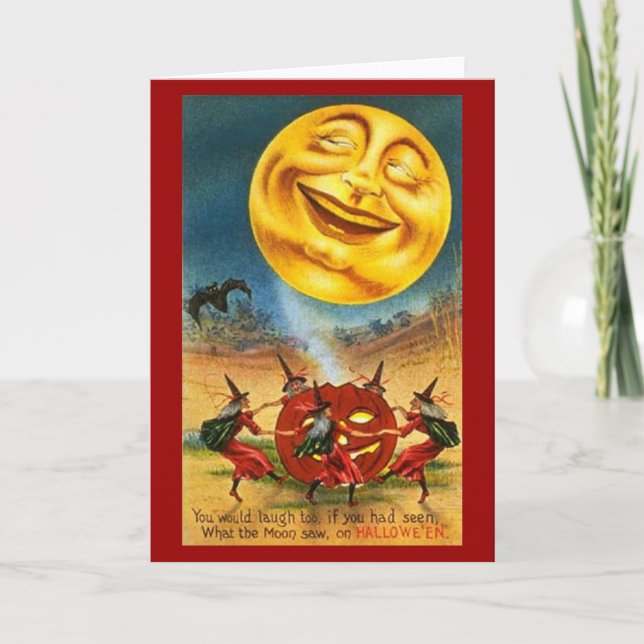 Sorcières dansant - carte de Halloween (Devant)