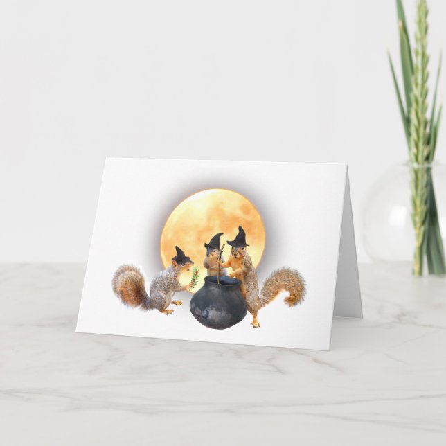 Sorcières d'écureuil avec carte Cauldron (Devant)