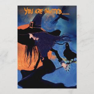 Sorcières Invitation du parti Halloween par un art