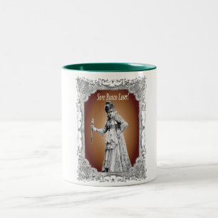 sore bunco loser Two-Tone coffee mug