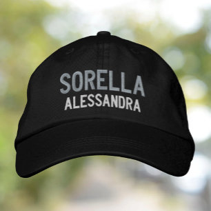 Sorella (SISTER) personalized Embroidered Cap Hat