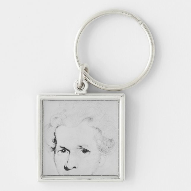 Soren Aabye Kierkegaard Keychain (Front)