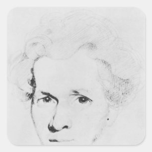 Soren Aabye Kierkegaard Square Sticker