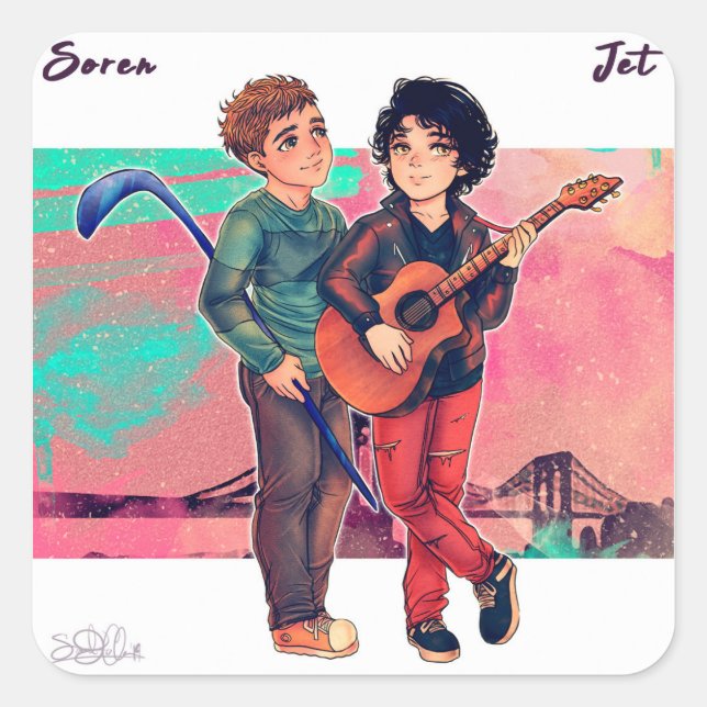 Soren and Jet Sticker (Front)