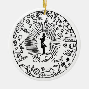"SOREN KIEKEGAARD: THE COSAIR AFFAIR" CERAMIC ORNAMENT