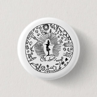 “SOREN KIERKEGAARD AND THE CORSAIR AFFAIR” 1 INCH ROUND BUTTON