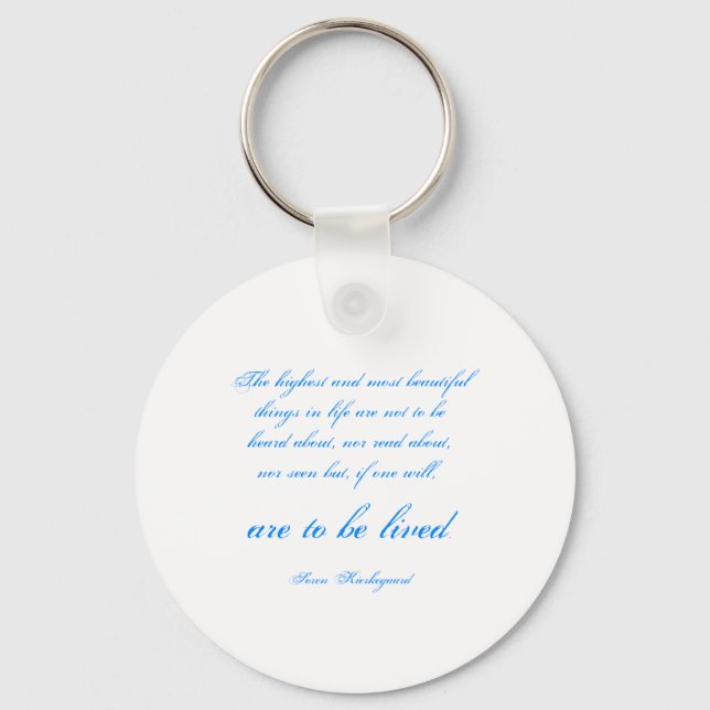 Soren Kierkegaard Keychain (Front)