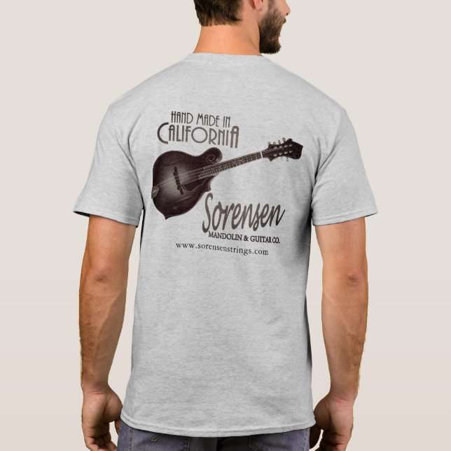 Sorensen VX mandolin Delux tee shirt (Back)