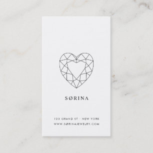 Sørina Jewellery Logo Moonstone Business Card