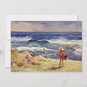 Sorolla - Boy on the Sand Card