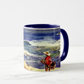 Sorolla - Boy on the Sand, fine art Mug