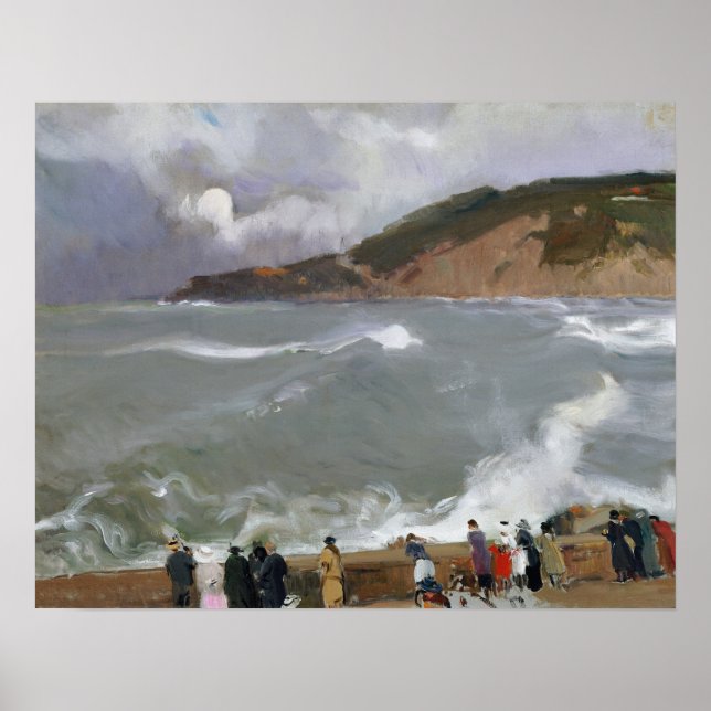 Sorolla - Breakwater, San Sebastian Poster (Front)