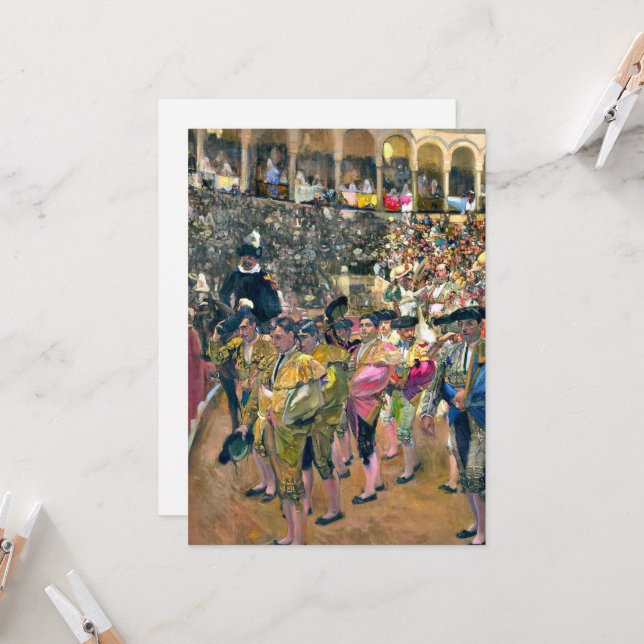 Sorolla - The Bullfighter Card (Front/Back In Situ)
