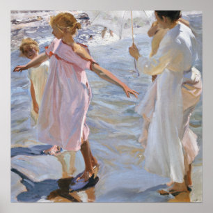 Sorolla - Time For A Bath, Valencia Poster