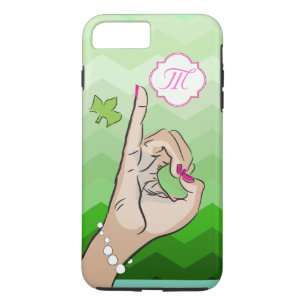 Sorority Life pink and green iPhone 8 Plus/7 Plus Case