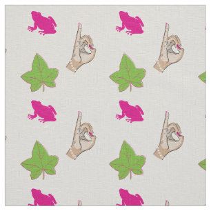 Sorority Life pink and green fabric