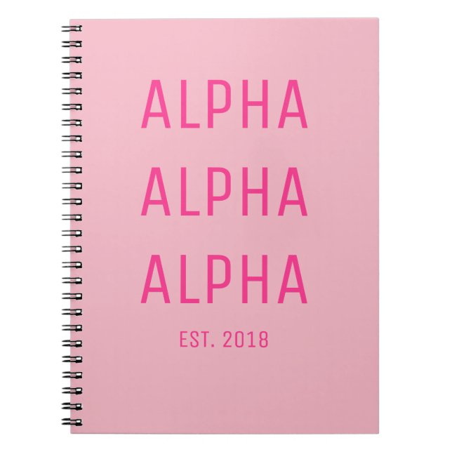 Sorority Notebook (Front)