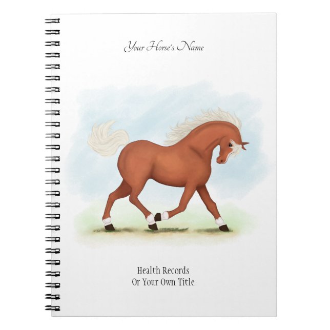 Sorrel Pony ou Horse Journal personnalisé du propr (Devant)