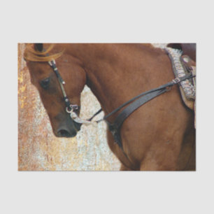 Sorrel Western Horse Grunge Tissue Paper