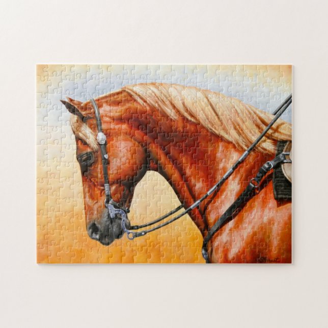 Sorrel Western Pleasure Quarter Horse Jigsaw Puzzle (Horizontal)