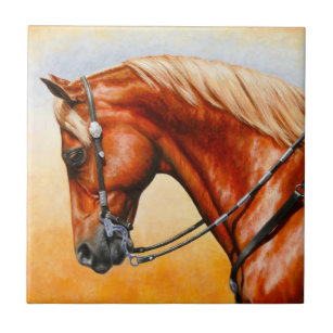 Sorrel Western Pleasure Quarter Horse Tile