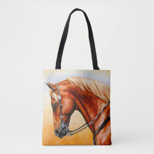 Sorrel Western Pleasure Quarter Horse Tote Bag