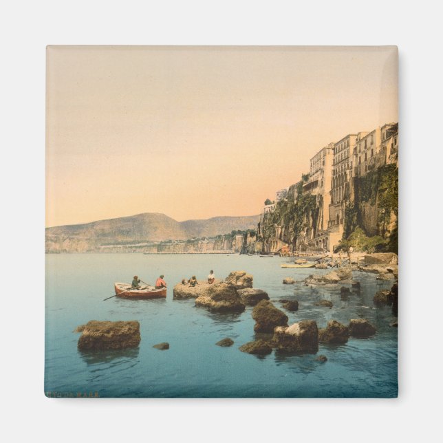 Sorrento by the Sea, Naples, Campania, Italy Magnet (Front)