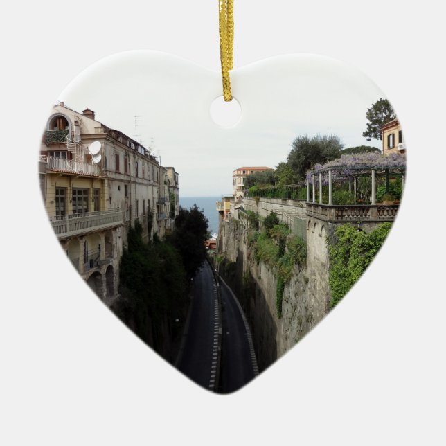 Sorrento, Italy Ceramic Ornament (Front)