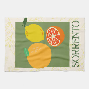 Sorrento Italy Citrus Kitchen Print Towel