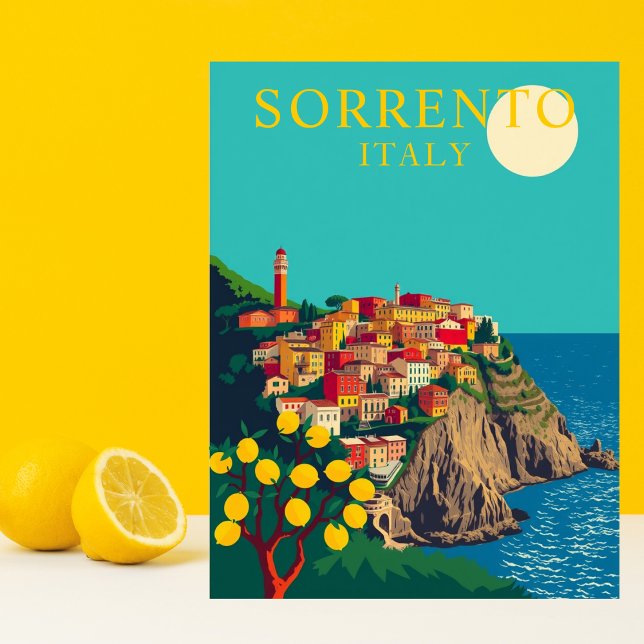 Sorrento, Italy Lemons Travel Vintage Postcard (Sorrento, Italy Lemons Travel Vintage Postcard
)