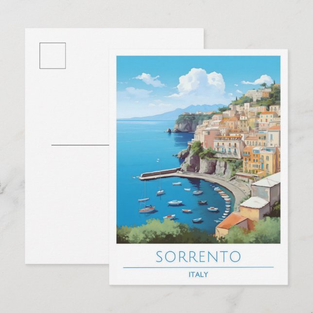 Sorrento Italy Vintage Travel  Postcard (Front/Back)