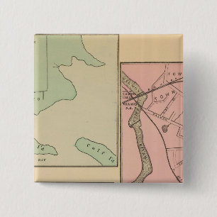 Sorrento, S Berwick, Bucksport 2 Inch Square Button