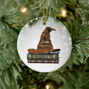 Sorring Flat Sorting Witch Hat Wizard Wicca 2022 Ceramic Ornament
