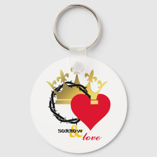 SORROW AND LOVE Christian Easter Keychain