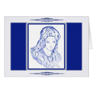 Sorrow: Sketch in Blue card