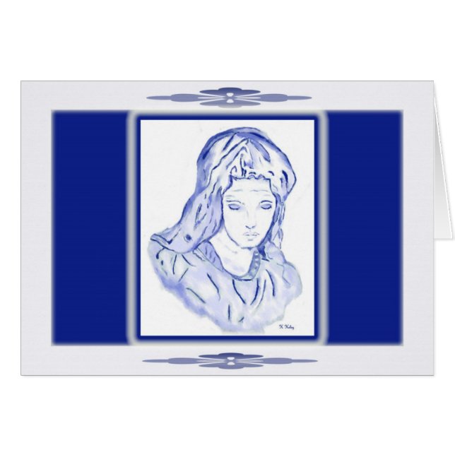 Sorrow: Sketch in Blue card (Front Horizontal)